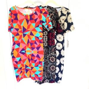 3 LuLuRoe Julia Dresses- 2 Small 1 XS